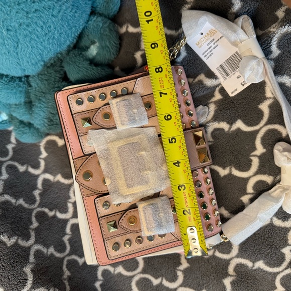 NWT Michael kors softpink Hayden Purse Studded Crossbody Shoulder Bag - Picture 11 of 13